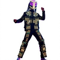 Costume de danse robot LED, combinaison lumineuse intégrale pour spectacle sur scène, DJ, EDM, soirée en boîte de nuit, rave, déguisement, cosplay