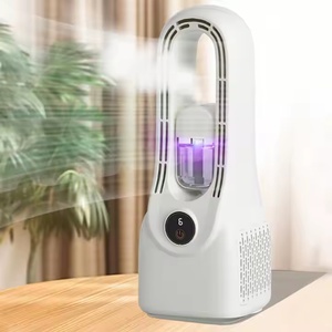 Ventilateurs <span class=keywords><strong>de</strong></span> table verticaux intérieurs/extérieurs sans pales, design sans feuilles, pour <span class=keywords><strong>une</strong></span> climatisation domestique facile, alimentation par batterie pour voitures - Product Image 5