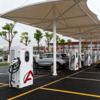AMPPAL 60kw-240kw Nouvelle station de recharge pour véhicules électriques à haute performance et à économie d'énergie, deux pistolets, commerciale, pour la maison, pour voiture électrique