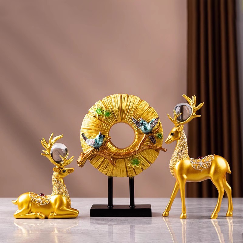 Gold with crystal balls