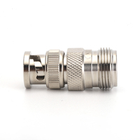 Adaptateur coaxial RF nickelé N femelle à BNC mâle 50Ohm pour prise de Test de Communication en série vendre N/BNC-KJ