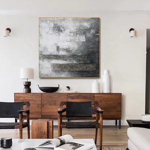 Tranh sơn dầu trừu tượng hiện đại vẽ tay tác phẩm nghệ thuật trừu tượng kết cấu tường ba chiều nghệ thuật - Product Image 3