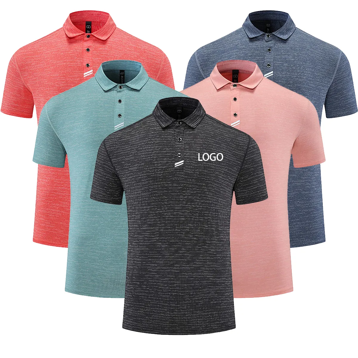 Vêtements pour jeunes hommes Polo uni Golf t-shirt blanc simplicité sport Polo chemise gym vêtements pour hommes tshirt oversize homme