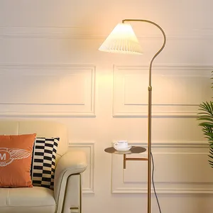Modern Marble Lamp With Table For Living Room Bedroom Hotel Decor Nordic Floor Lamp Wireless Charging Design Minimalist Light