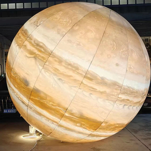 Decoración de Jardín con Temática Espacial Brillante para Exteriores y Exhibiciones de Eventos Festivos, Modelo de <span class=keywords><strong>Planeta</strong></span> Inflable con Luz LED - Product Image 4