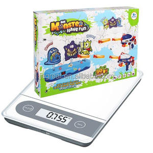 Juego de objetivos digitales de tiro Monster Style ABS con puntuación y reinicio automático, incluye 2 <span class=keywords><strong>pistolas</strong></span> y 30 balas, compatible con armas de fuego. - Product Image 6