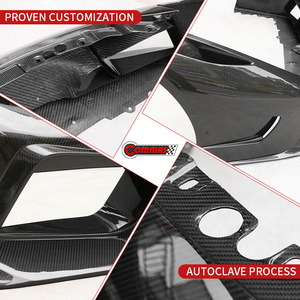 Excellent Quality Upgrade to V Vors Style Half Carbon Fiber Car Auto Parts Car Front Bumper for Ferrari 458 - Product Image 2
