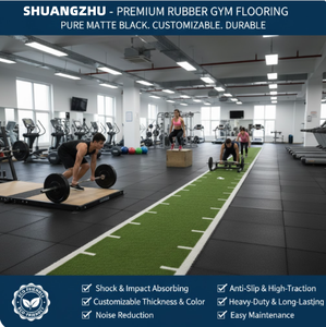 Suelo de Goma para Gimnasio de Alta Calidad Encriptado, Tapete Deportivo de 20 mm, Resistente a Impactos, Abrasión y Presión, Sin Deformación - Product Image 2