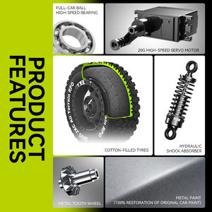 5826 क्लासिक्स लैंड क्रूजर रिमोट कंट्रोल 2.4 घज ऑफ रोड क्राउलर 1:12 लाइट के साथ स्केल आरसी खिलौना कार - Product Image 6