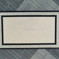 Sublimation Blank Racetrack Gray 18 In. X 30 pouces. Paillasson en caoutchouc