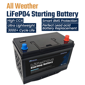 แบตเตอรี่สตาร์ทเตอร์รถยนต์12V แบตเตอรี่สตาร์ทรถยนต์80Ah 1000CCA OEM - Product Image 1