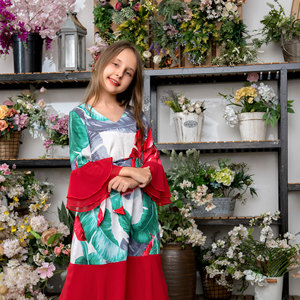 <span class=keywords><strong>Tenue</strong></span> de vacances pour mère et fille, pays <span class=keywords><strong>du</strong></span> Moyen-Orient, vêtements pour femmes de Dubaï, robe - Product Image 4
