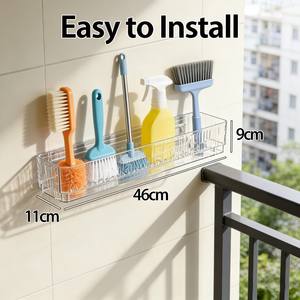 Support d'angle mural adhésif BLW BLW-1131 en plastique <span class=keywords><strong>pour</strong></span> salle de bain, avec boîte à lettres intégrée, <span class=keywords><strong>pour</strong></span> lavabo - Product Image 4