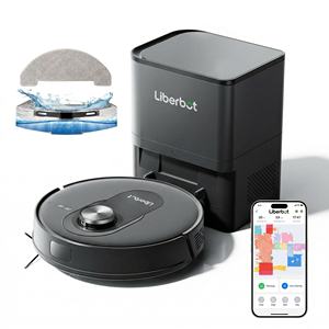 Robot Aspirador y Fregador Liberbot Q8 Max, Succión Eléctrica >2499 Pa, Navegación LDS SLAM, Filtro HEPA, Limpieza en Seco y Húmedo, Autovaciado, 180+ - Product Image 1