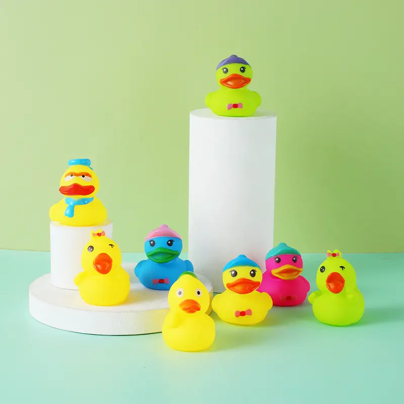 Pato De Borracha Novo Estilo, Mini Ducking Toy Meninos Meninas Float Bath Presente para Chuveiros Do Bebê