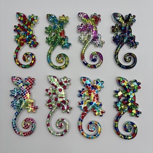 Recuerdo de Pascua de <span class=keywords><strong>Tenerife</strong></span>, España, de Resina Personalizada de Fábrica, Animal Colorido, Salamandra, Búho, Gecko, Lagarto, Forma Irregular, Impresión para Refrigerador - Product Image 1
