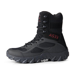 <span class=keywords><strong>Scarpe</strong></span> da <span class=keywords><strong>Trekking</strong></span> Alte con Suola in Gomma Resistente, Stivali Neri da <span class=keywords><strong>Uomo</strong></span> per Outdoor e Tattici, con Zip - Product Image 6