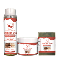 OEM huile de gommage coudes genoux mains jointures ensemble de blanchiment de la peau enlever la peau morte exfoliant taches brunes savon extra fort