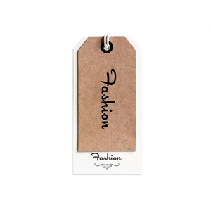 Tái Chế Tùy Chỉnh Cá Nhân Logo Giấy Kraft Treo Thẻ Giá Tag May Mặc Hangtags Cho Quần Áo - Product Image 4