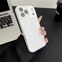 Coque de protection magnétique mate minimaliste antichoc pour iPhone 17 Pro Max, iPhone 17, iPhone 16
