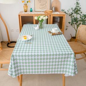 A granel de alta calidad de lujo Floral Jacquard cuadrado PU a prueba de aceite impermeable resistente al agua personalizable mantel impreso comedores - Product Image 1