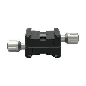 Tête de trépied micro QR-50B avec niveau à bulle, en alliage d'aluminium, 3 sections, verrouillage par bouton, pour appareil photo numérique, accessoires de photographie - Product Image 2