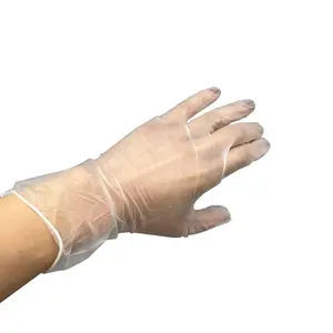 低价批发无粉Pvc家用食品级乙烯基透明手套