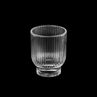 Conteneur de bougie en verre de luxe de haute qualité avec base 383 ml pour bougie parfumée