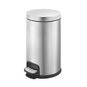 China Manufacturer stainless steel trash can with pedal rectangular/Round shape waste bin