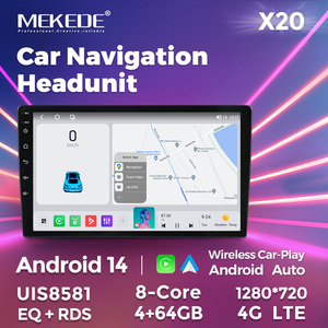 Mekede X20 X10แอนดรอยด์หน้าจอ IPS 1280*720เฮดยูนิต<span class=keywords><strong>4</strong></span> + 64G 8core 4G 9/10นิ้วสำหรับ2DIN โตโยต้าฮุนได VW แบบสากล - Product Image 1