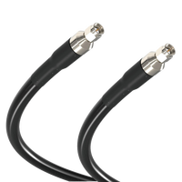 Câble coaxial RF UltraFlex LMR400UF N-JJ/N-JK/N, câble d'extension mâle-femelle, connecteurs doubles mâles, noir/argent