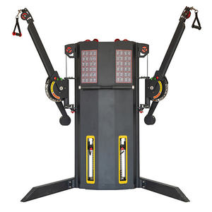 Entraîneur à <span class=keywords><strong>double</strong></span> fonction Multi Cable Crossover Gym Equipment Pulldown Pullley Machine Iron Metal Commercial Use Black - Product Image 6