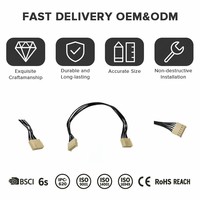 سلك LED RGB رباعي الأطراف مع موصل ثنائي الأطراف بدون لحام وعزل PBT لتطبيقات الطاقة ومشاريع الإضاءة/الديكور LED