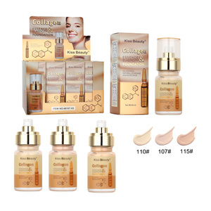 Base de Maquillaje Kiss Beauty 100% Esencia con Ingredientes de Colágeno para una Cobertura Perfecta, Base de Maquillaje Natural Nude - Product Image 5
