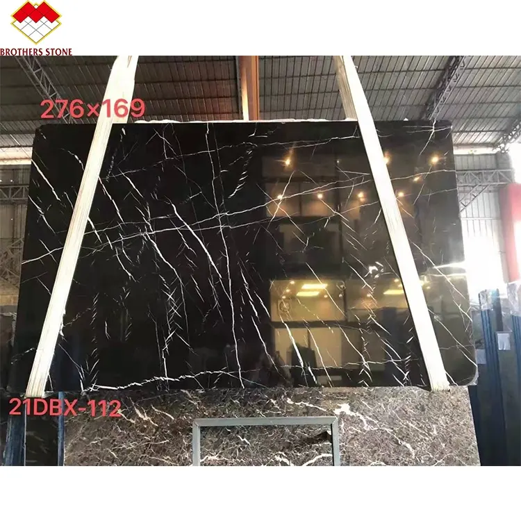 Chinese cheap black maquina/marquinia/marquina marble tile black panel alanya royal marble with white veins