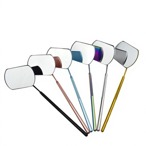 Nuevo Espejo <span class=keywords><strong>de</strong></span> Inspección <span class=keywords><strong>de</strong></span> Pestañas <span class=keywords><strong>de</strong></span> Acero Inoxidable con Incrustaciones <span class=keywords><strong>de</strong></span> Diamantes, Espejo <span class=keywords><strong>de</strong></span> <span class=keywords><strong>Maquillaje</strong></span> Cuadrado Grande <span class=keywords><strong>de</strong></span> Mano - Product Image 1