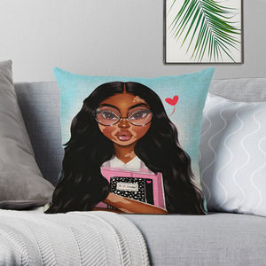 Funda de cojín de Mujer Africana decorar casa sofá funda de almohada africana - Product Image 2