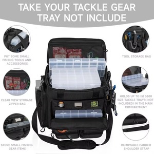 Muestra gratuita de bolsas para aparejos de pesca para agua salada o dulce - Material resistente al agua - Almacenamiento de equipo de pesca - Product Image 5