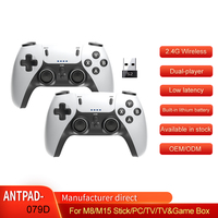 Control de Juego Inalámbrico 2.4G para Dos Jugadores, Compatible con M8/M15 Stick, PC, Android, Smart TV, TV-box, Game-box