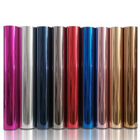Vinilo Termotransferible PU Suave para Grabado Metálico, Vinilo Termoadhesivo de Colores para Prensa Térmica, Vinilo Fácil de Despegar para Plotter de Corte