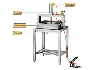Nueva prensa de <span class=keywords><strong>tofu</strong></span> completamente automática y máquina exprimidora de queso para uso doméstico y planta de fabricación de alta productividad - Product Image 3
