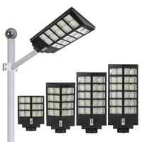 Lampadaire solaire tout-en-un 500W-2000W, étanche IP65, ABS, haute luminosité, LED SMD, détecteur de mouvement, télécommande