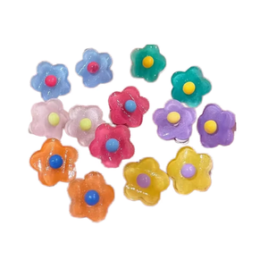 रंगीन फूल बोहो गहने महिला कान की क्लिप इयररिंग्स मीठे स्वभाव नहीं कान पार्टी गर्म लड़की के लिए छोटे ताजा प्यारा - Product Image 1