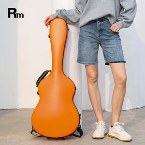 Étui pour <span class=keywords><strong>guitare</strong></span> <span class=keywords><strong>classique</strong></span> Rm, sac orange vif, étui <span class=keywords><strong>rigide</strong></span> pour <span class=keywords><strong>guitare</strong></span> basse électrique, <span class=keywords><strong>housse</strong></span> en fibre de verre, étui personnalisé pour <span class=keywords><strong>guitare</strong></span> - Product Image 2