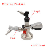 Kit de conversion d'adaptateur de raccord de fût à bille de type Cornelius, filetage 5/8 pouces pour un raccord de fût G D S, brassage à domicile