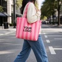 Sac fourre-tout en toile robuste grande capacité, sac à bandoulière réutilisable en coton avec porte-stylo et poche pour livres, idéal pour le quotidien