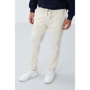 Pantalon de survêtement pour homme beige texturé, coupe standard - 82155 - Beige - Product Image 2
