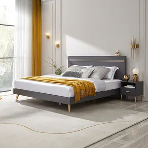 126802 Quanu pannello decorativo senza lacca king size struttura del letto design moderno mobili per camera da letto
