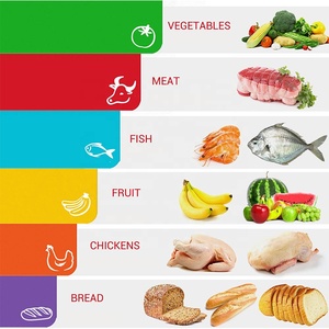 Personalizado colorido portátil cozinha Gadget 6 Pcs plástico extra grosso flexível corte Mat antiderrapante Chopping <span class=keywords><strong>Board</strong></span> Set