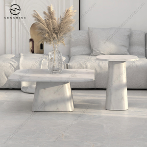 Tavolo da caffè quadrato in marmo nero <span class=keywords><strong>moderno</strong></span>, - Product Image 6